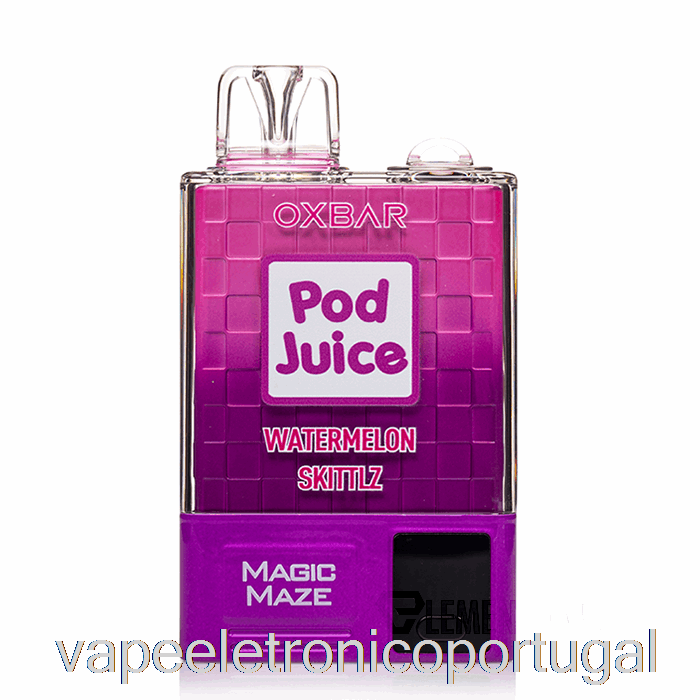 Vape Eletrônico Oxbar Magic Maze Pro 10000 Descartável Melancia Skittlz - Pod Juice